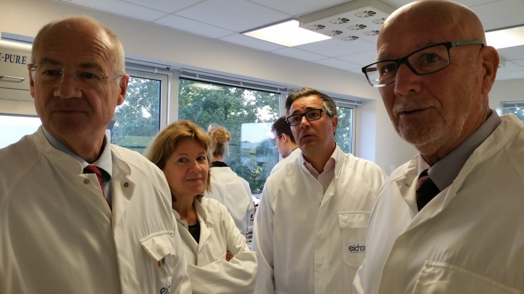 Visite de l'entreprise Eichrom à Bruz