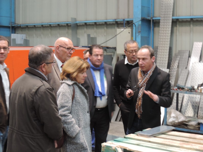 Visite du canton de Montauban de Bretagne à le Crouais visite de l'entreprise PIER Services