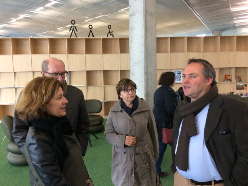 Visite de la Médiathèque de Caen
