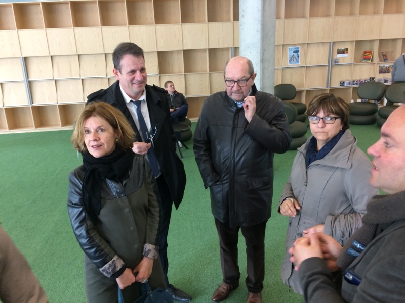 Visite de la Médiathèque de Caen