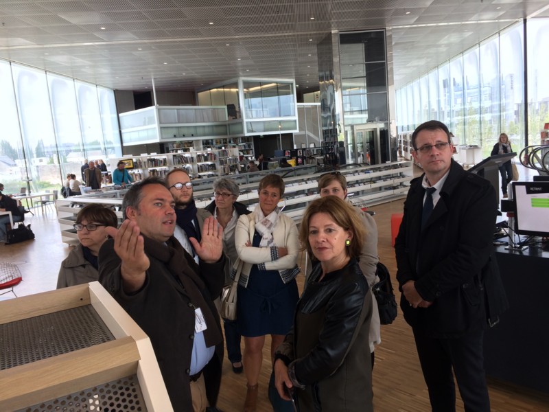 Visite de la Médiathèque de Caen